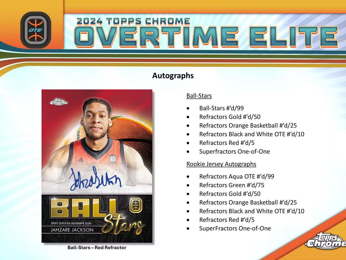 Topps - Basketball - Overtime Elite Chrome - 2023/24