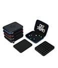 CritStones Arcanum Black - Custodia per dadi in PU-pelle, porta fino a 6 set