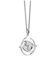 Harry Potter Gira Tempo Ciondolo e Collana in Argento Sterling