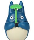 My Neighbor Totoro - Figurina Totoro con foglia su base arrotondata 6 cm - Semic