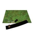 Tappetino da Gioco Grigliato Enhance Tabletop Grid Mat Campaign Kit per GDR, Verde