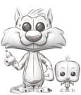 Funko POP! & Buddy Sylvester e Tweety - Figura in vinile Looney Tunes 9 cm
