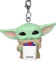 Star Wars: The Mandalorian and Grogu Pocket POP! Portachiavi in Vinile 4 cm Grogu con Popcorn – Espositore da 12 – Funko