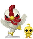 Funko POP! & Buddy Rooster Fighter Keiji & Piyoko Figura in Vinile 9 cm