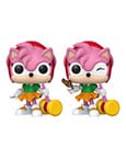 Sonic - Amy Rose con Piko Hammer, figura in vinile POP! Games con Chase - Funko, 9 cm