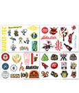 Fallout Tech Sticker Pack – 4 fogli di adesivi riutilizzabili Fanattik