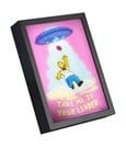 The Simpsons Poster LED con Cornice 20 x 28 cm