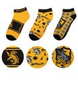 Harry Potter Calzini Cavigliera 3 Paia Hufflepuff - Cinereplicas