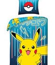 Pokémon Set Copripiumino e Federa Pikachu 140x200 cm - 100% Cotone Halantex