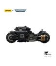 Warhammer 40,000 Action Figure Raider-pattern Combat Bike Raven Guard con twin-linked bolt rifles, 22 cm – Joy Toy