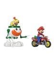 Super Mario Hot Wheels Confezione da 2 Veicoli Die-Cast 1:64 Mario e Bowser Jr.