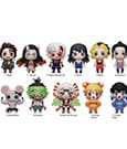 Demon Slayer: Kimetsu no Yaiba - Portachiavi in PVC 3D, Serie 6, Espositore da 24 buste - Monogram Int.
