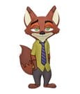 Zootopia Magnete 3D in schiuma Nick Wilde Monogram