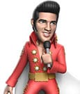 Elvis Presley Minix Action Figure in Tutina Rossa 12 cm