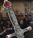 Harry Potter – Replica della Spada di Godric Grifondoro con targa