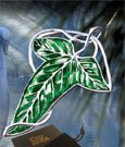 Spilla Foglia Elfica Lord of the Rings – Argento Placcato e Smalto Verde – Noble Collection