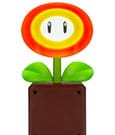 Super Mario Lampada LED a forma di Fiore di Fuoco, 25 cm, Paladone