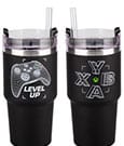 Tazza da viaggio Xbox Multiway Travel Cup Gamer con cannuccia, 0,9 L, Paladone Products