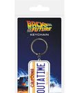 Portachiavi in gomma Back to the Future con targa, 6 cm, Pyramid International