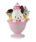 Hello Kitty & Friends Pochacco Fast Food Pink Unicorn Sundae - Figurina in PVC 9 cm Tokidoki