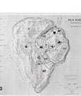 Jurassic Park Mappa Topografica Isla Nublar - Decorazione da Collezione Elite Creature Collectibles