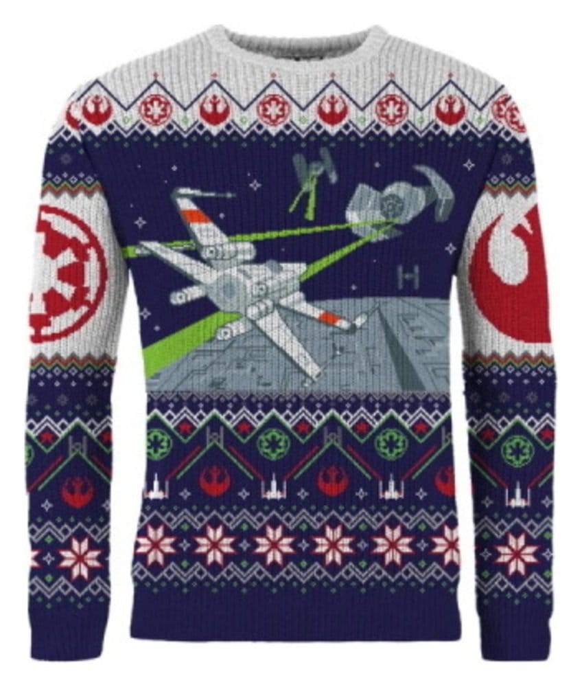 Maglione di Natale Star Wars X-Wing contro TIE Fighter, Taglia XL
