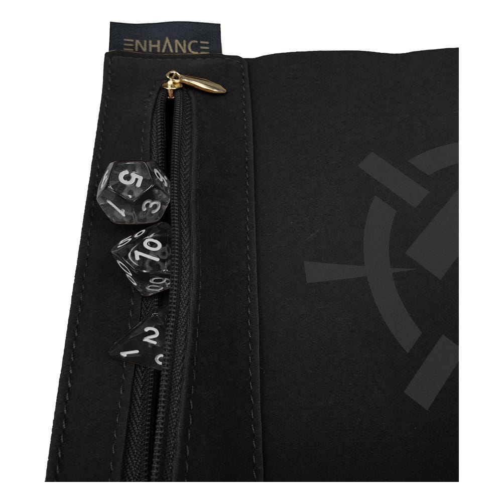 Enhance - Tabletop Roll on a Scroll Bag with Dice Black