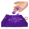 Enhance - Tabletop Roll on a Scroll Bag with Dice Purple