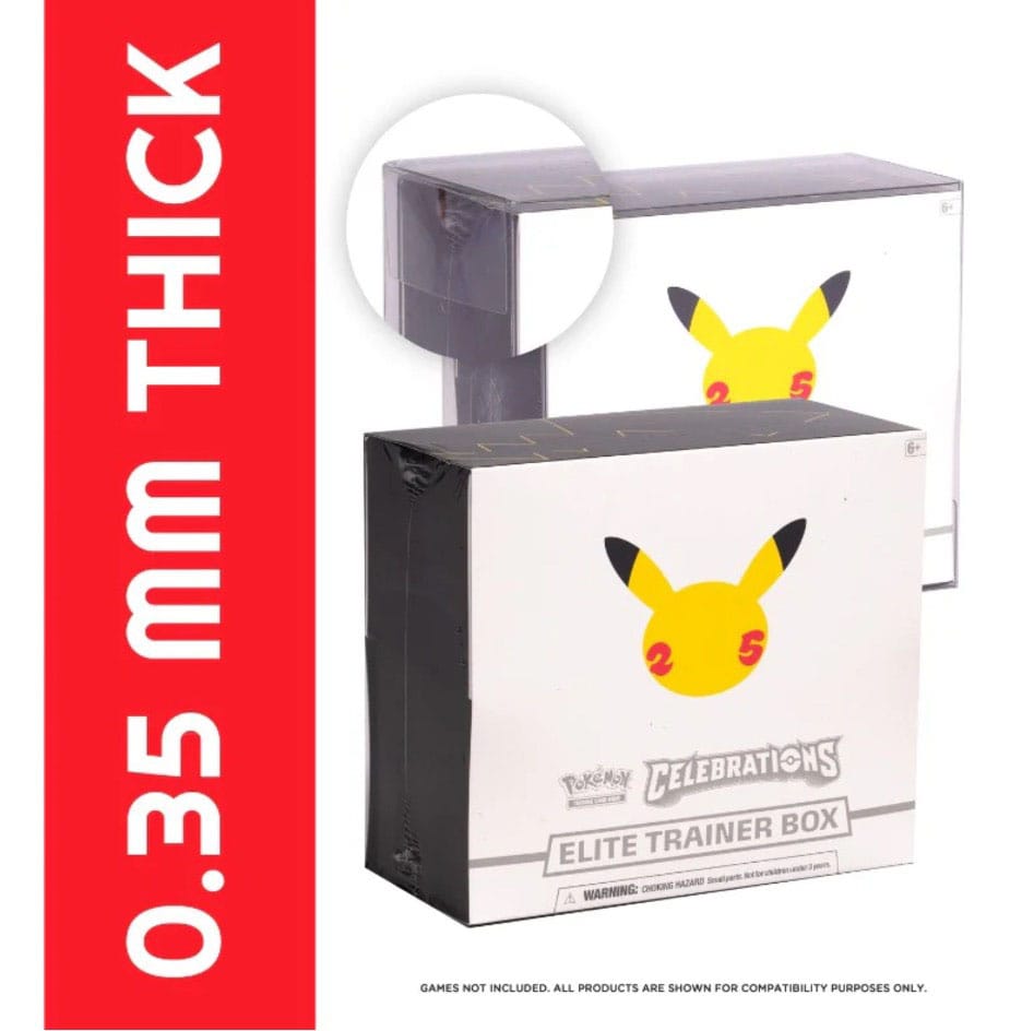Evoretro - PET Protectors 5-Pack for Booster Boxes / Elite Trainer Boxes Ver. 2