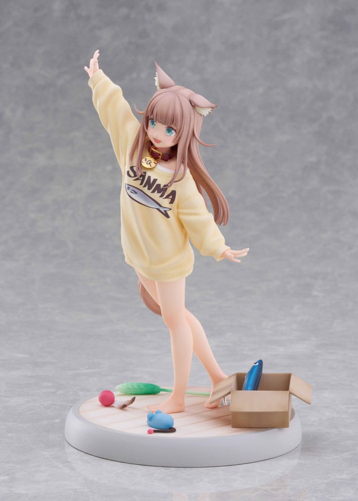 My Cat Is a Kawaii Girl Statua 1/6 Kinako Play With Ver. AmiAmi Limited Edition 21 cm Golden Head