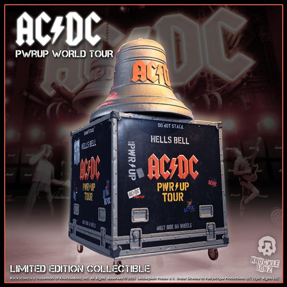 AC/DC Rock Iconz On Tour Statua PWR UP Tour Hells Bell - Knucklebonz