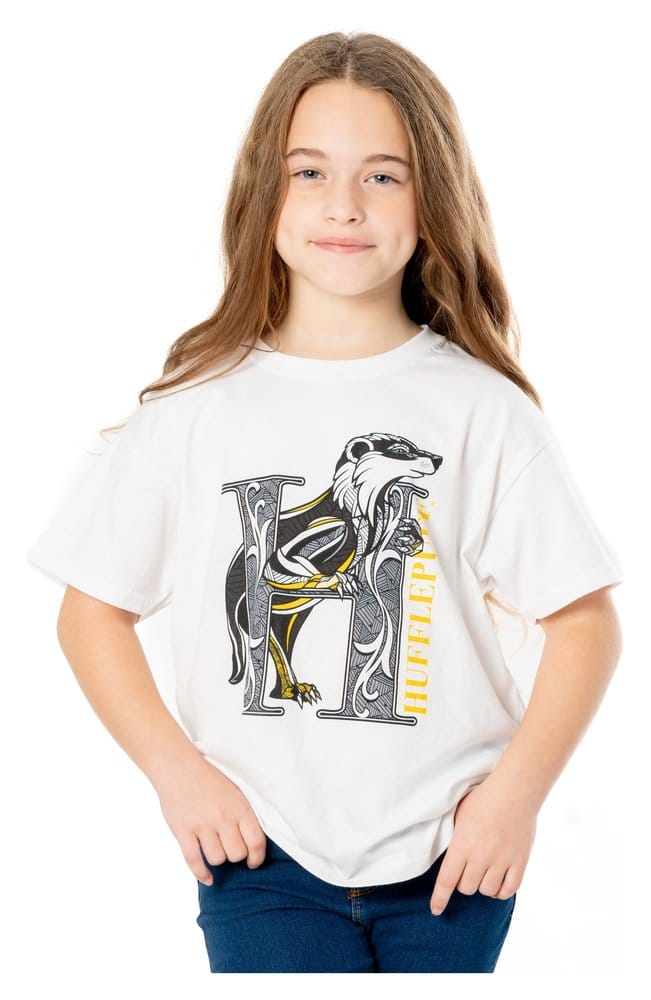 Maglietta Harry Potter Hufflepuff Mosaic per Bambini Taglia 7-8