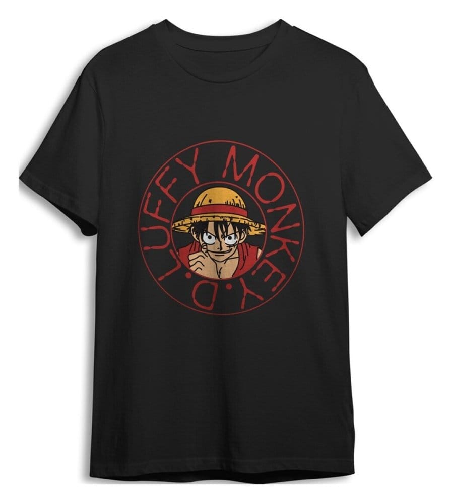 T-shirt One Piece Monkey D. Luffy nera taglia S Superplay