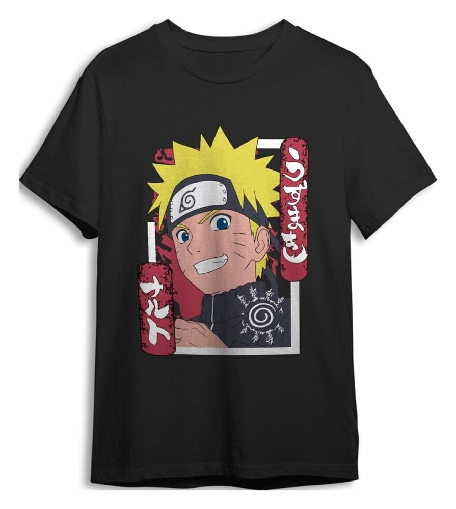 Naruto Shippuden T-Shirt Smile Black Taglia M Superplay