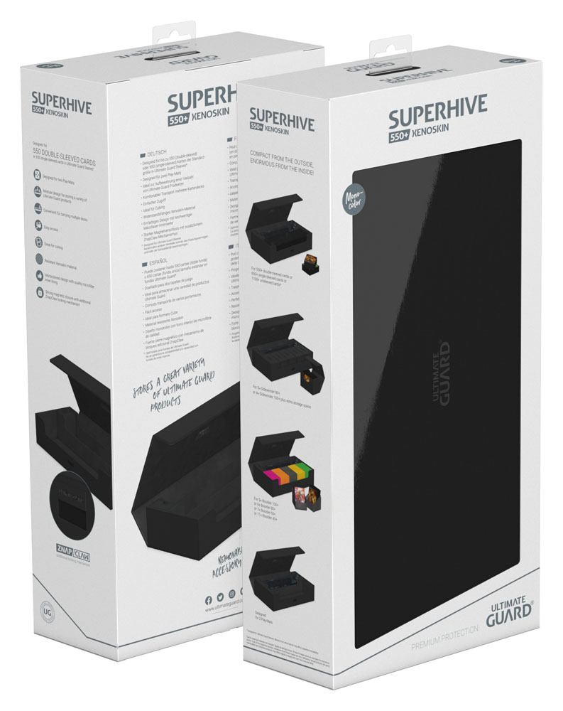 Ultimate Guard Superhive 550+ Xenoskin - Custodia portacarte nera