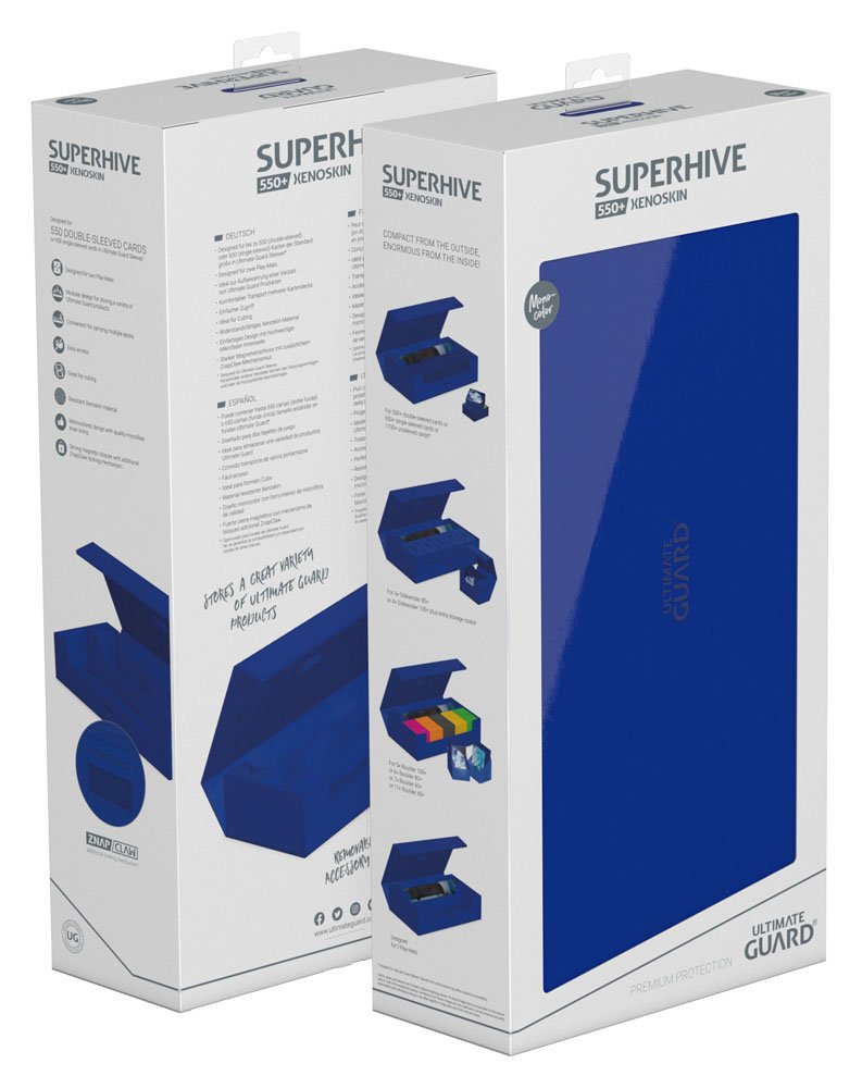 Ultimate Guard Superhive 550+ Xenoskin - Custodia porta carte blu