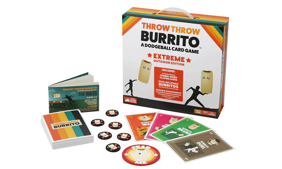 Asmodee - Throw Throw Burrito: Extreme Outdoor Edition - Gioco da Tavo –  Taverna del Gargoyle