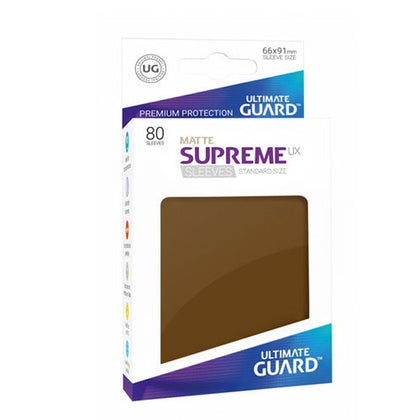 Ultimate Guard - Supreme UX Sleeves Standard Size - Matte Brown 80