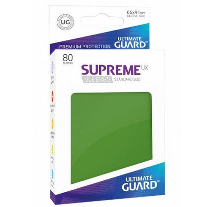 Ultimate Guard - Supreme UX Sleeves Standard Size Green 80 pcs