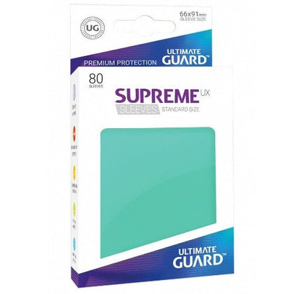 Ultimate Guard - Supreme UX Sleeves Standard Size Turquoise 80 pcs