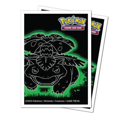 Ultrapro - Pokémon - 105 Apex Deck Protector Sleeves - Neon Kanto - Venosaur