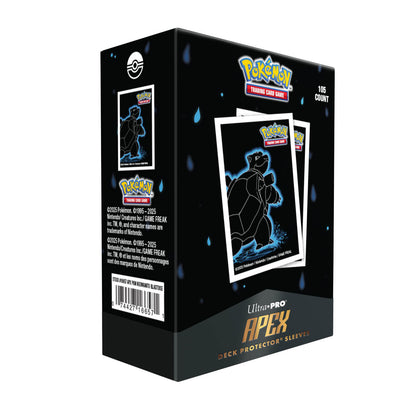 Ultrapro - Pokémon - 105 Apex Deck Protector Sleeves  - Neon Kanto - Blastoise