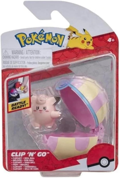 Pokémon - Clip N Go - Clefairy & Heal Ball