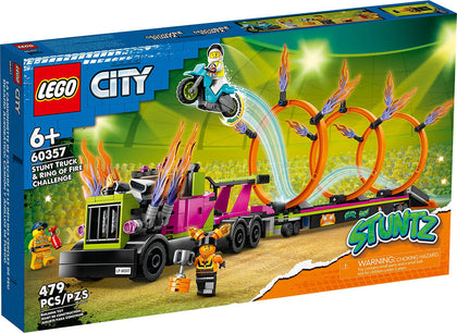 LEGO City Stuntz - 60357 Stunt Truck Sfida dell’Anello di Fuoco
