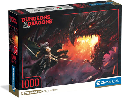 Clementoni - Dungeons & Dragons - Puzzle 1000 Compact - Drizzit