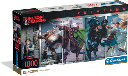Clementoni - Dungeons & Dragons - Puzzle 1000 Panorama
