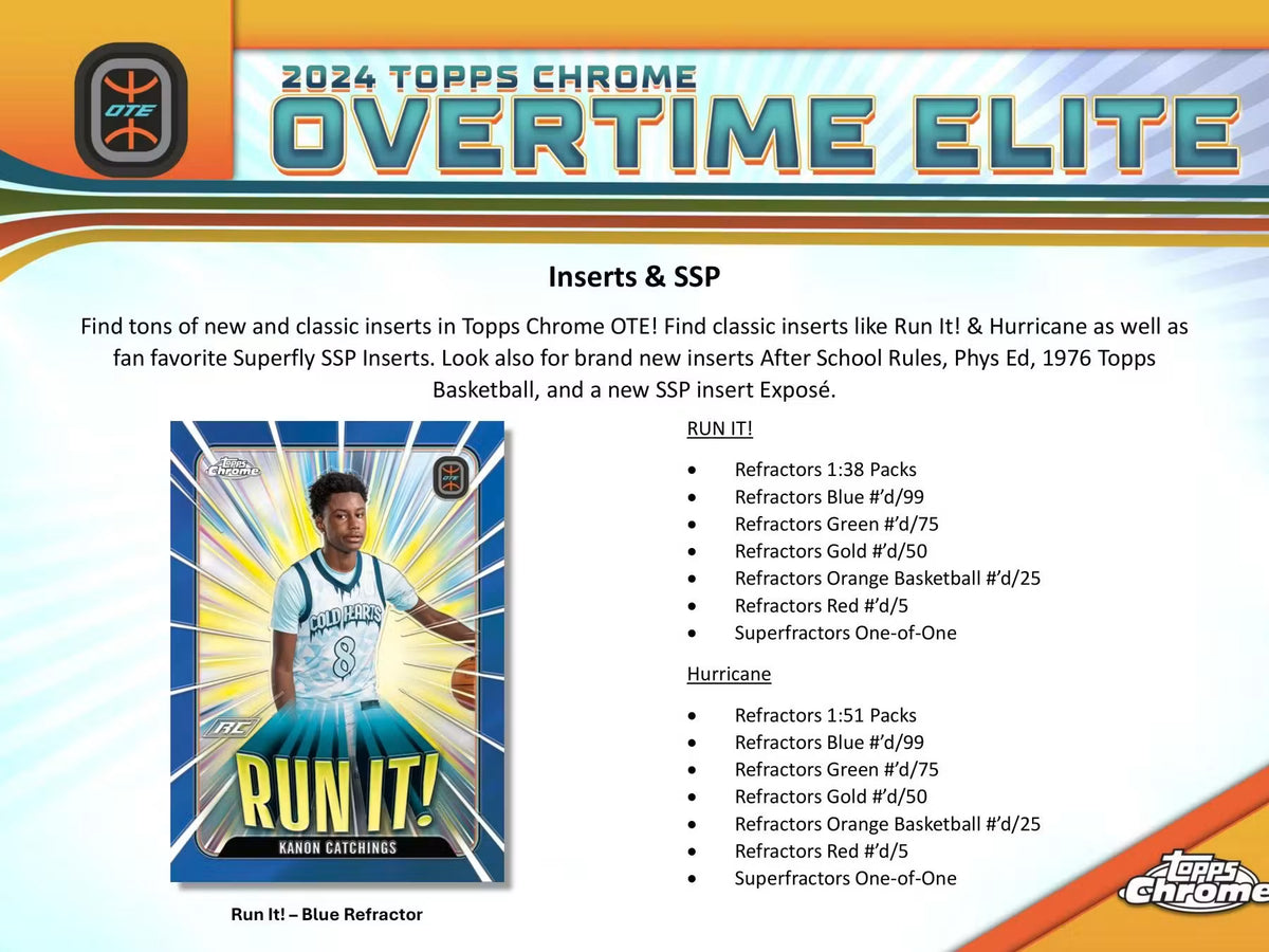 Topps - Basketball - Overtime Elite Chrome - 2023/24