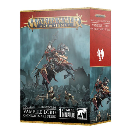 Age of Sigmar - Soulblight Gravelords - Vampire Lord on Nightmare Steed