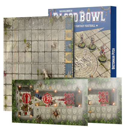 Blood Bowl - Bretonnian Pitch: Double-sided Pitch and Dugouts