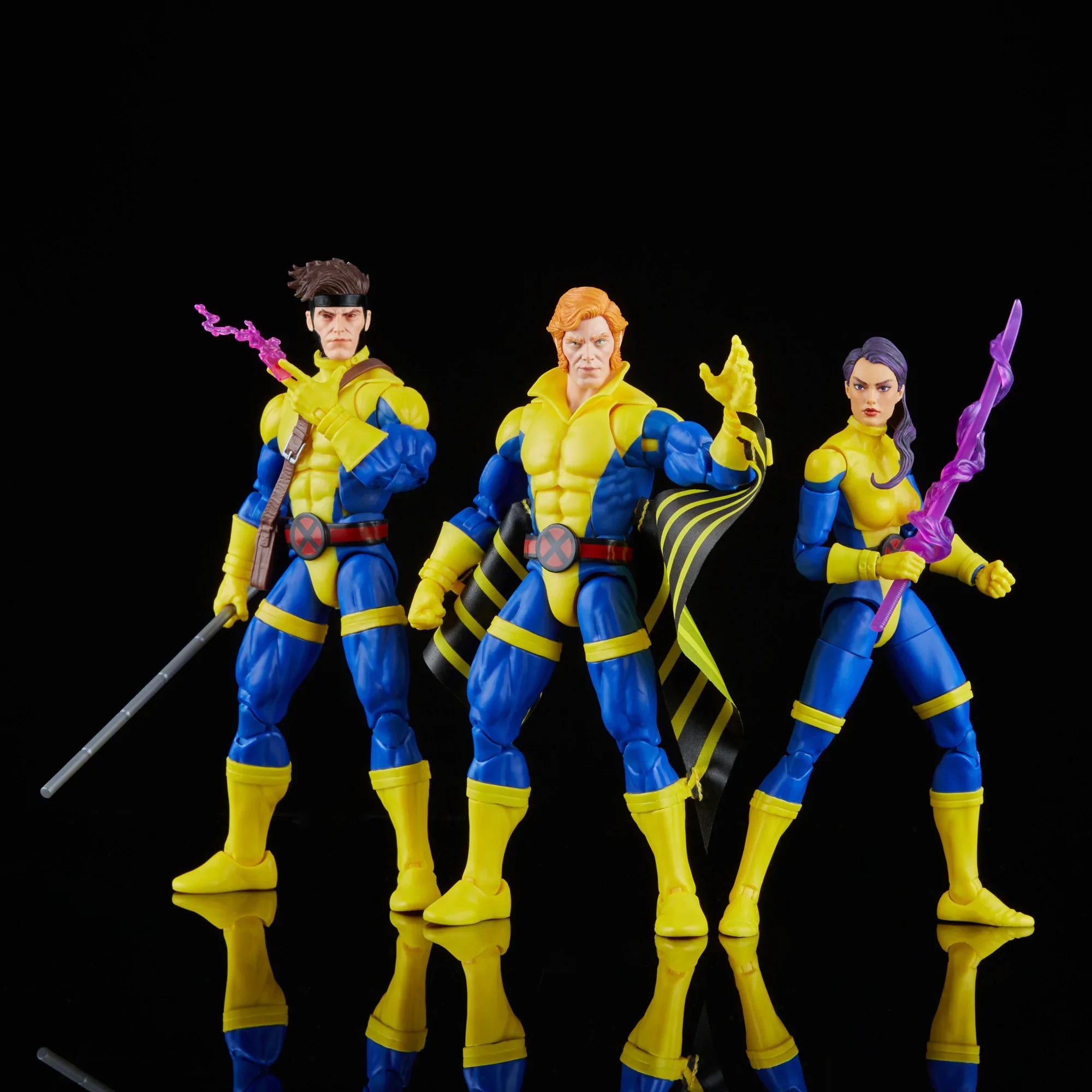 Hasbro - Marvel Legends Series - Marvel’s Banshee, Gambit, & Psylocke Figures 15 cm